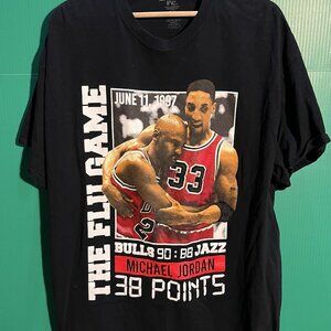 Michael Jordan & Scottie Pippen “The Flu Game” T-Shirt Men’s 2XL 3Forty Inc Bull